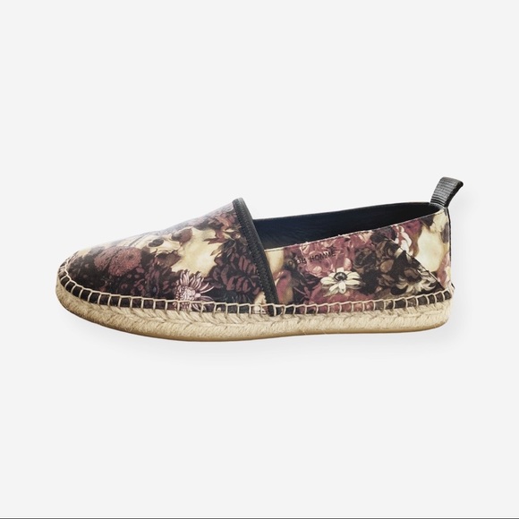 DIOR Floral Espadrilles in Black/Maroon - Picture 2 of 5